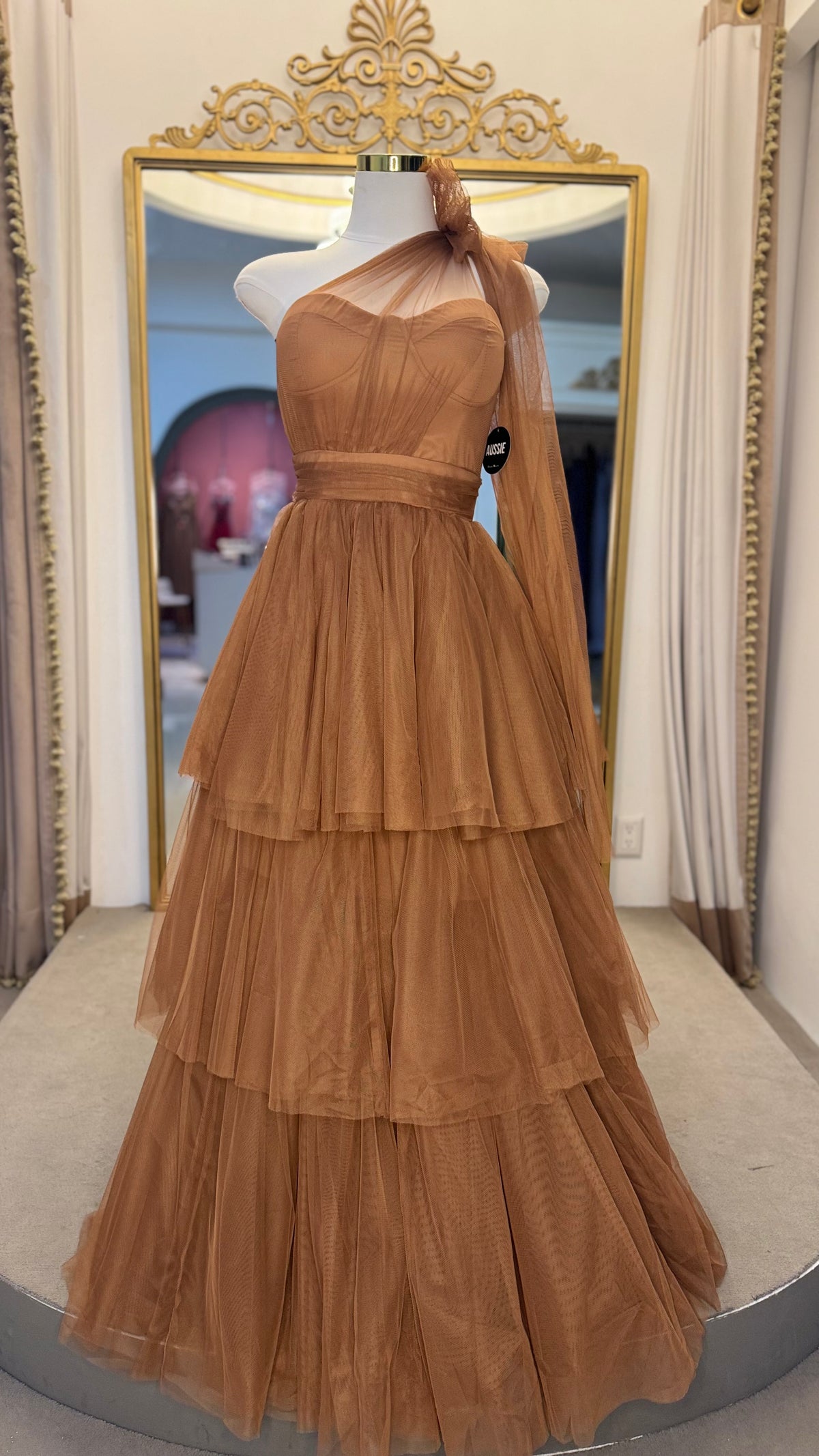 Vestido camel