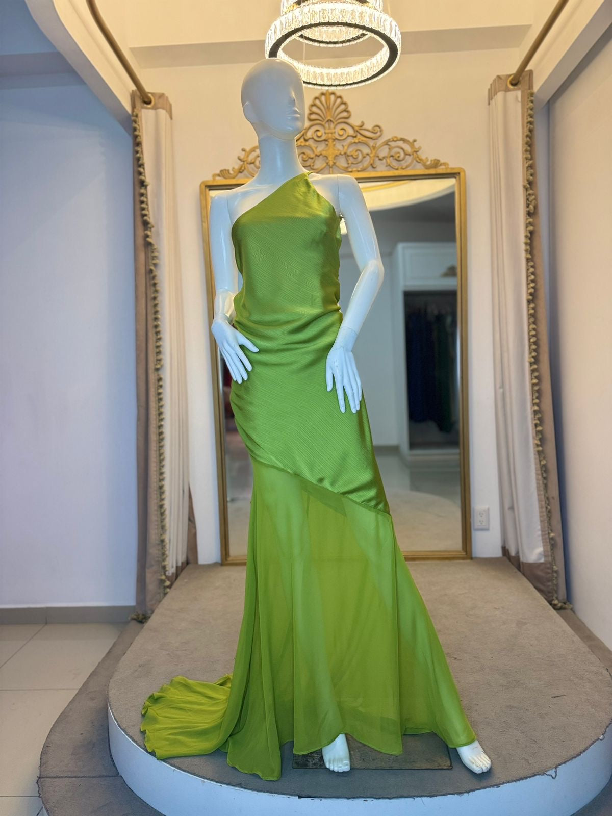 Vestido fiesta verde