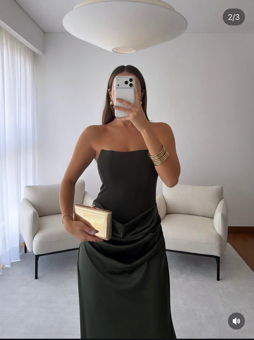 Vestido olivo