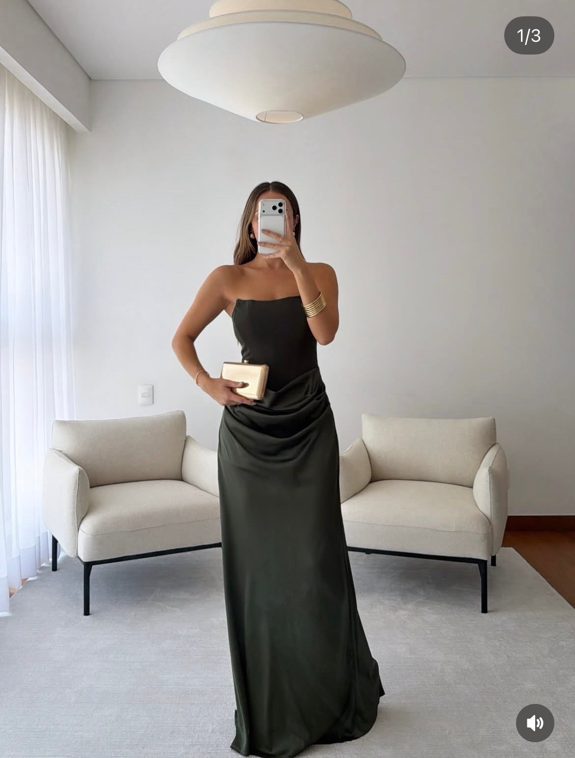 Vestido olivo