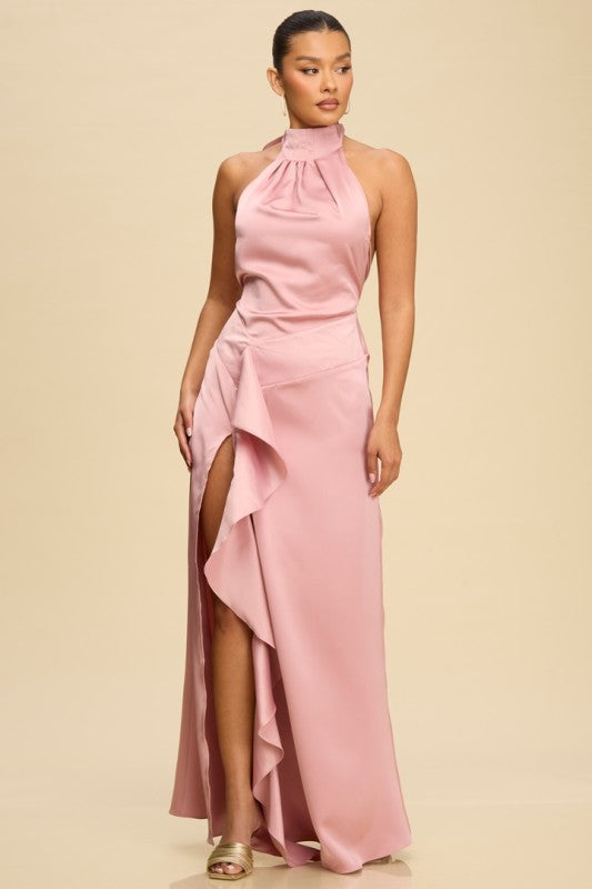 Modelo halter rosa