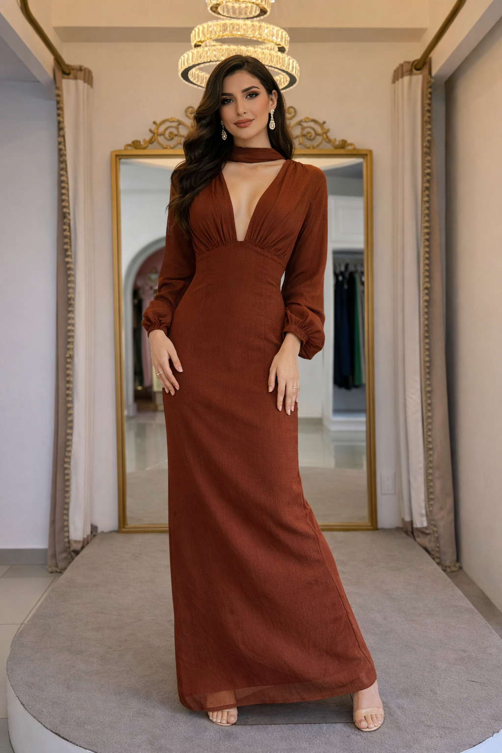 Vestido mangas