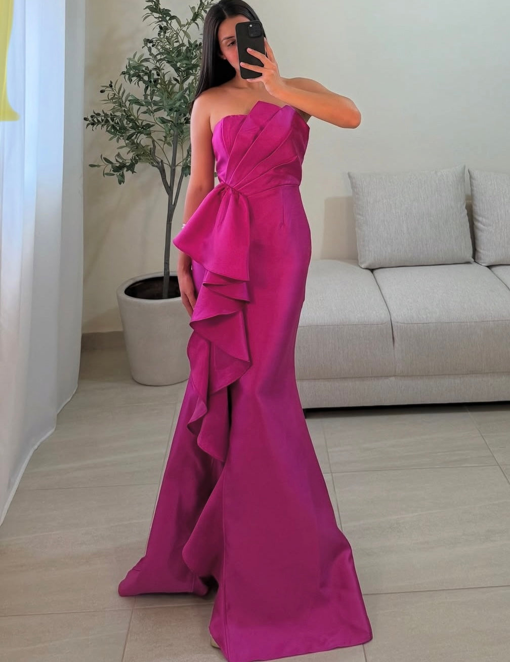 Vestido fiesta bugambilia