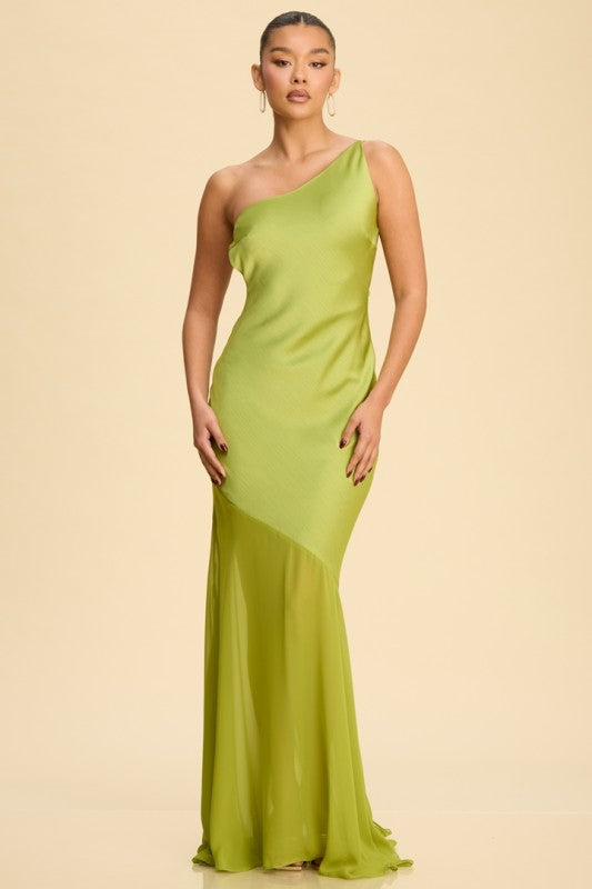 Vestido fiesta verde