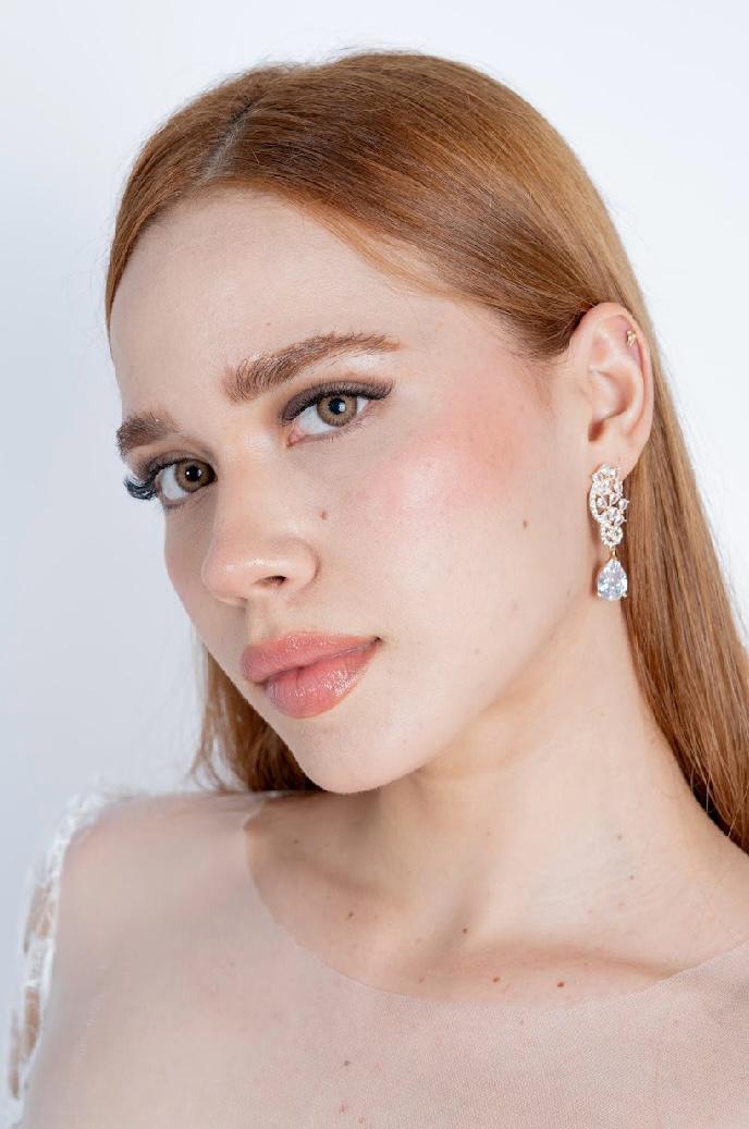 Aretes red brillante