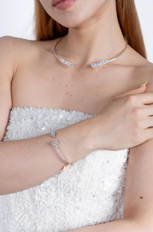 Collar diamante circular