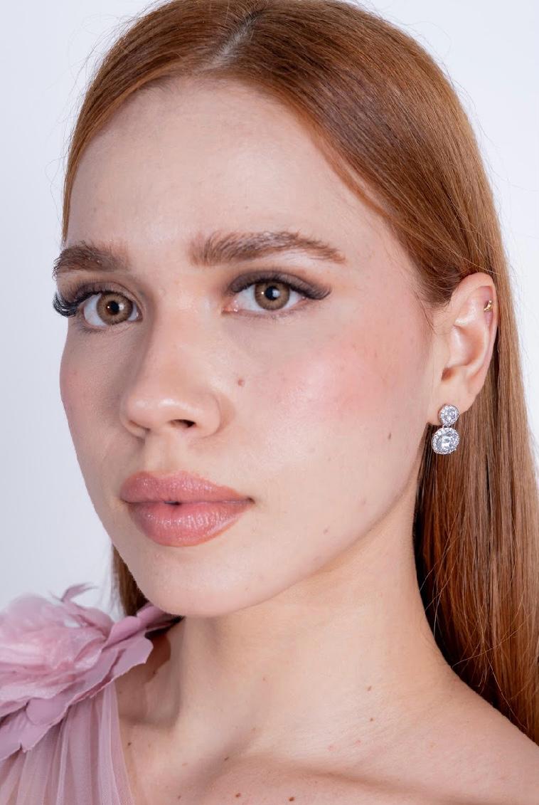 Aretes piedra brillante