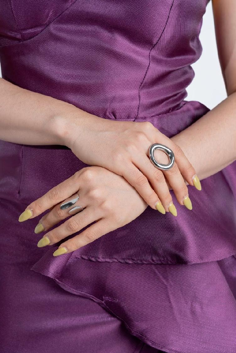 Anillo  eterno plateado