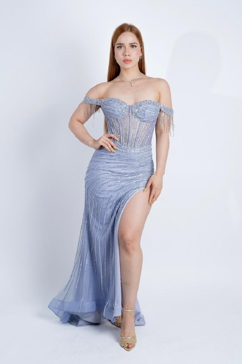 Vestido modelo hechizo lavanda