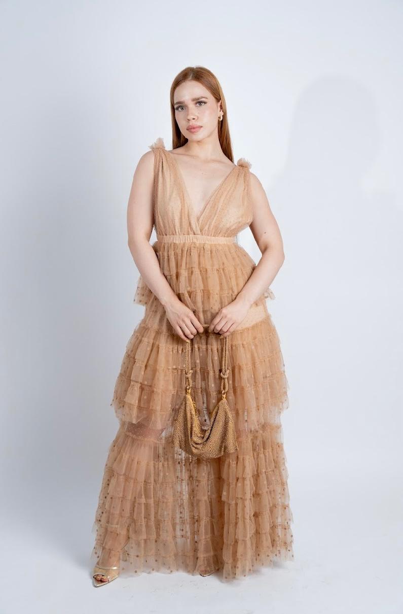 Vestido modelo velo de estrellas