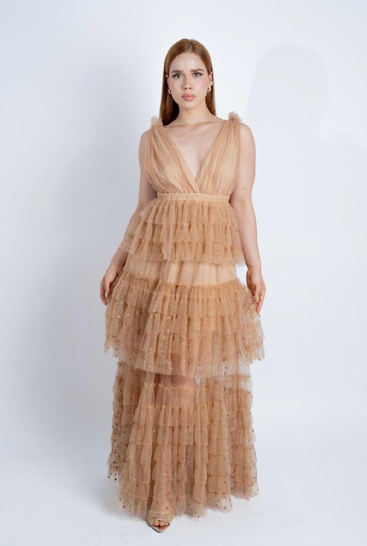 Vestido modelo velo de estrellas