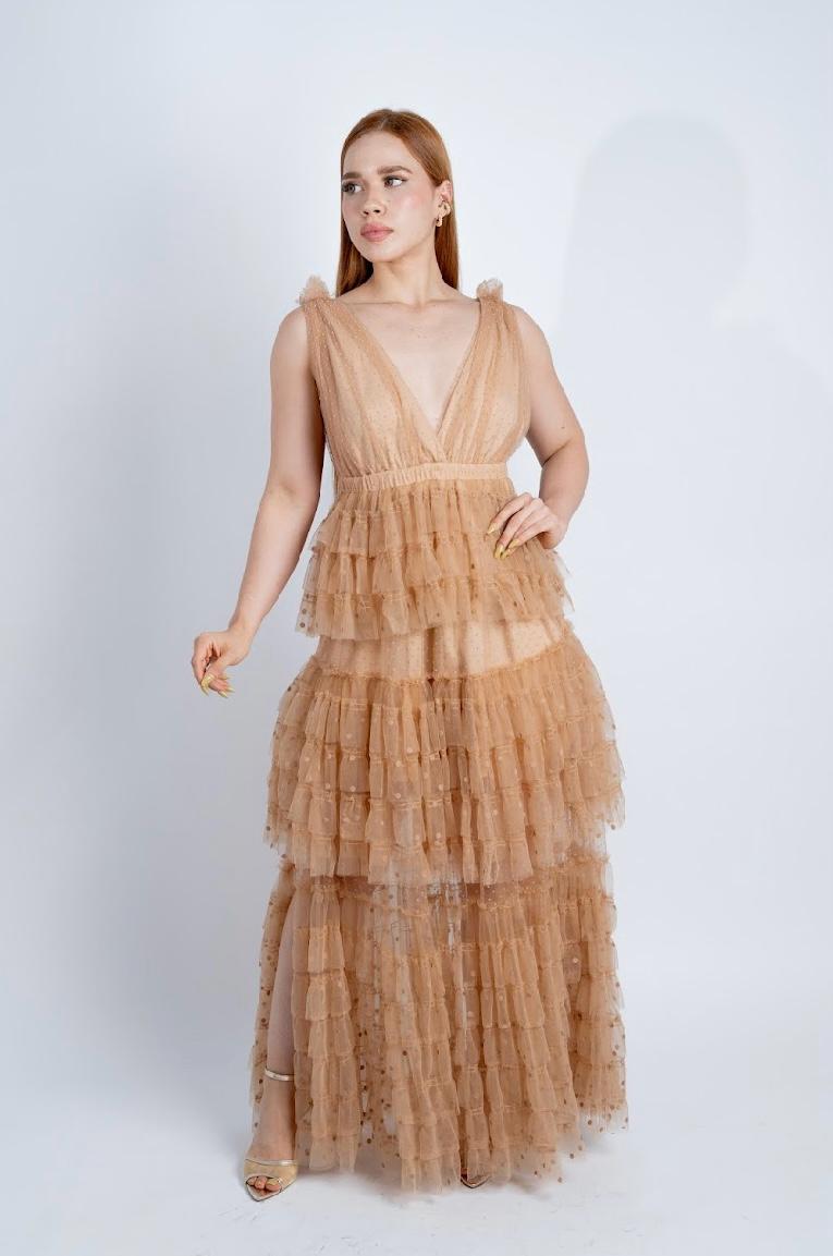 Vestido modelo velo de estrellas