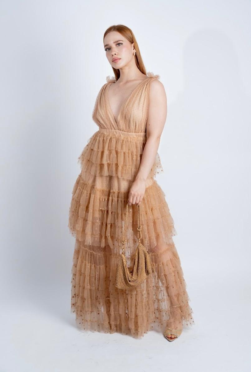 Vestido modelo velo de estrellas
